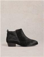 Leather Pony Ankle Boots