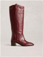 Leather Knee High Boots