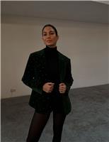 Velvet Relaxed Sparkly Blazer