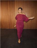 Spot Print Plisse Maxi Waisted Dress