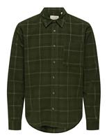 Regular Fit Corduroy Checked Shirt