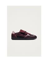 Tb.490 Club Burgundy Leather Lace Up Trainers
