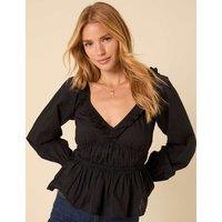 Pure Cotton Sweetheart Neck Fitted Top
