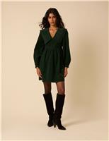 Pure Cotton Cord Mini Smock Dress