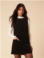 Pure Cotton Cord Mini Shift Dress