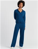 Wool Rich Collared Jumper with Cashmere