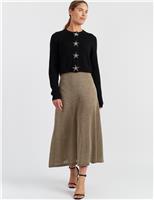 Wool Rich Star Cardigan with Cashmere