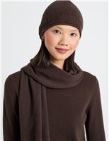 Wool Beanie Hat with Cashmere