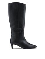 Leather Stiletto Heel Knee High Boots