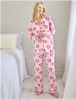 Maternity Chilli Heart Print Pyjama Set