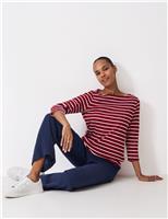 Pure Cotton Striped Top