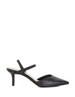 Snake Print Pointed Court Shoes