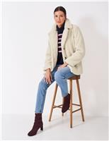 Borg Collared Peacoat