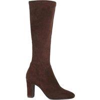 Dune London Suede Knee High Boots Brown