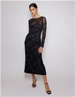 Floral Midi Waisted Dress