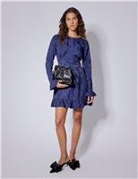 Floral Ruffle Mini Tea Dress