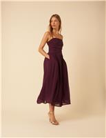 Strappy Midi Waisted Dress