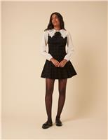 Checked Mini Skater Dress