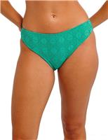 Nomad Nights Textured High Leg Bikini Bottoms