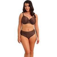 Fantasie Sparkle High Waisted Full Bikini Bottoms Brown