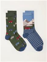2pk Novelty Off Road Socks Box Set