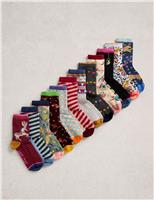 12pk Cotton Rich 12 Days Socks Advent Calendar