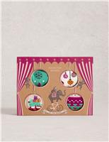 4pk Cotton Rich Christmas Ankle High Socks