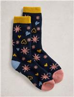 Stars and Hearts Ankle High Socks