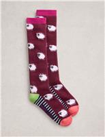 Cotton Rich Fluffy Sheep Knee High Socks