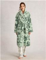 Clover Print Towelling Dressing Gown