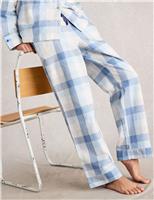 Pure Cotton Checked Pyjama Bottoms