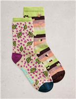 2pk Cotton Rich Ankle Socks