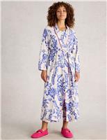 Cotton Rich Jersey Floral Dressing Gown