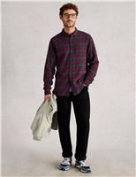 Regular Fit Black Watch Tartan Oxford Shirt
