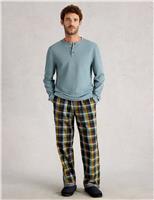 Pure Cotton Waffle Henley Top