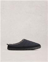 Checked Mule Slippers