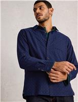 Regular Fit Pure Cotton Spot Print Shirt