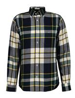 GANT Regular Fit Cotton Rich Flannel Shirt Green Mix