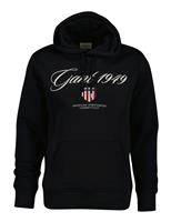 GANT Cotton Rich Hoodie Black