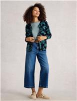 Pure Cotton Floral Cardigan