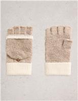 Knitted Flip-Back Fingerless Mittens