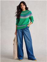 Lambswool Rich Fair Isle Crew Neck Jumper