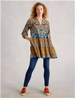 Pure Cotton Printed V-Neck Tunic