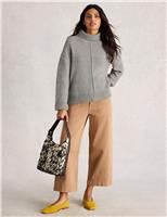 Wool Blend Roll Neck Jumper