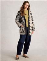 White Stuff Longline Cardigan Natural Mix