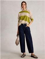 Pure Cashmere Jacquard Crew Neck Jumper