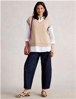 Pure Cashmere V-Neck Knitted Vest