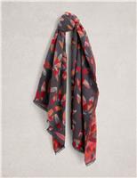 Cotton Rich Petal Print Scarf