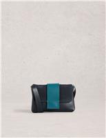 Leather Metallic Shoulder Bag