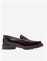 Leather Slip On Loafers